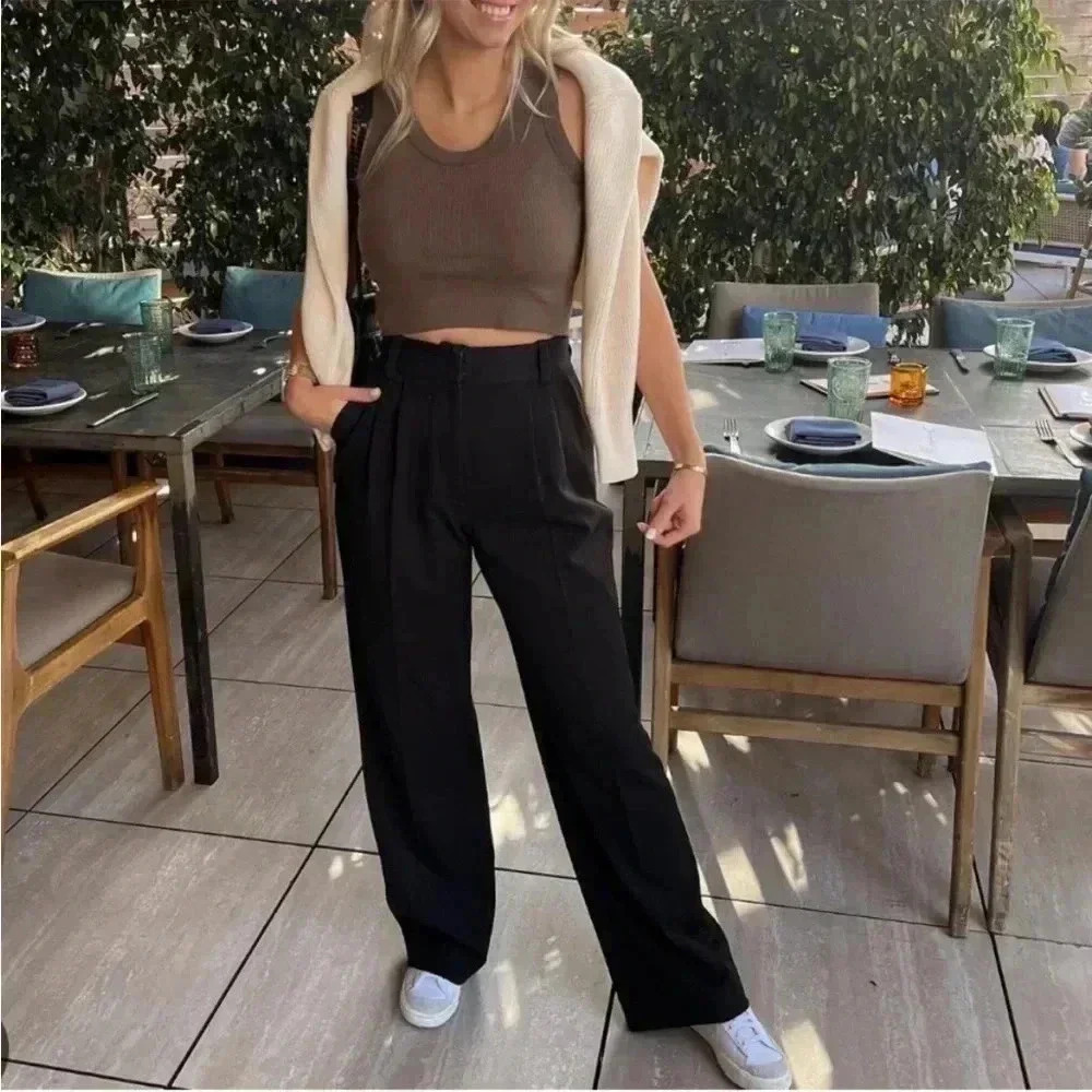 Black Wide-Leg Pants Sz 18